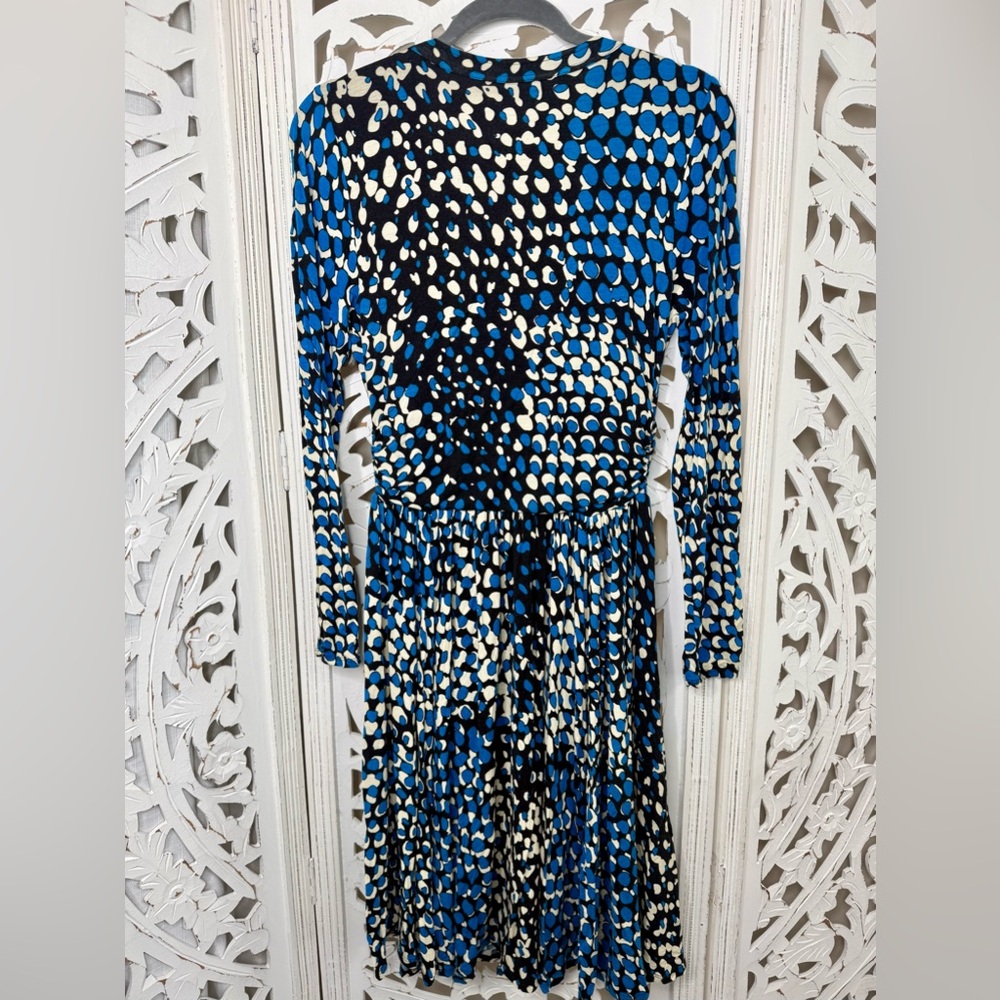 Anthropologie Tracy Reese Blue Dotscape Dress - Picture 4 of 7